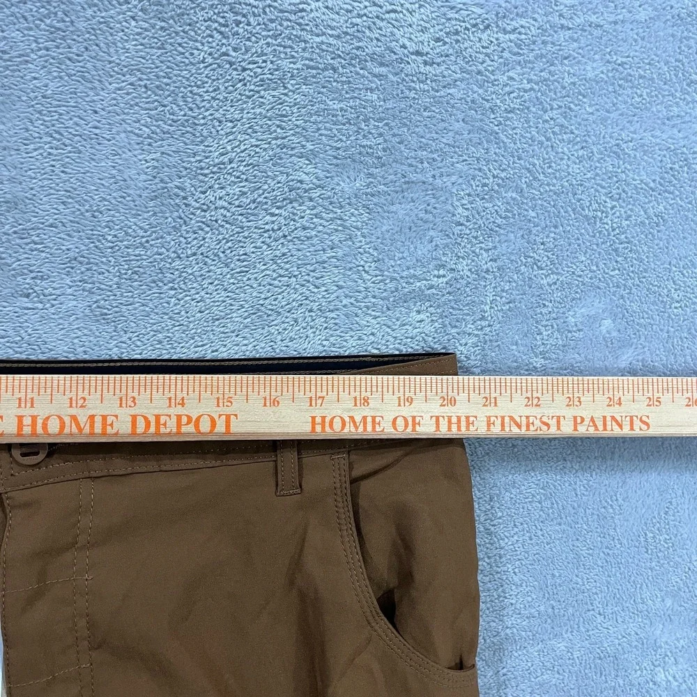 PrAna Zion Pants II Mens 40x34 Sepia Brown Hiking Outdoor Camping Slim Fit Trail